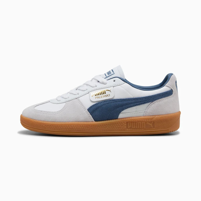 Puma Palermo Leather Men's White/Blue Sneakers