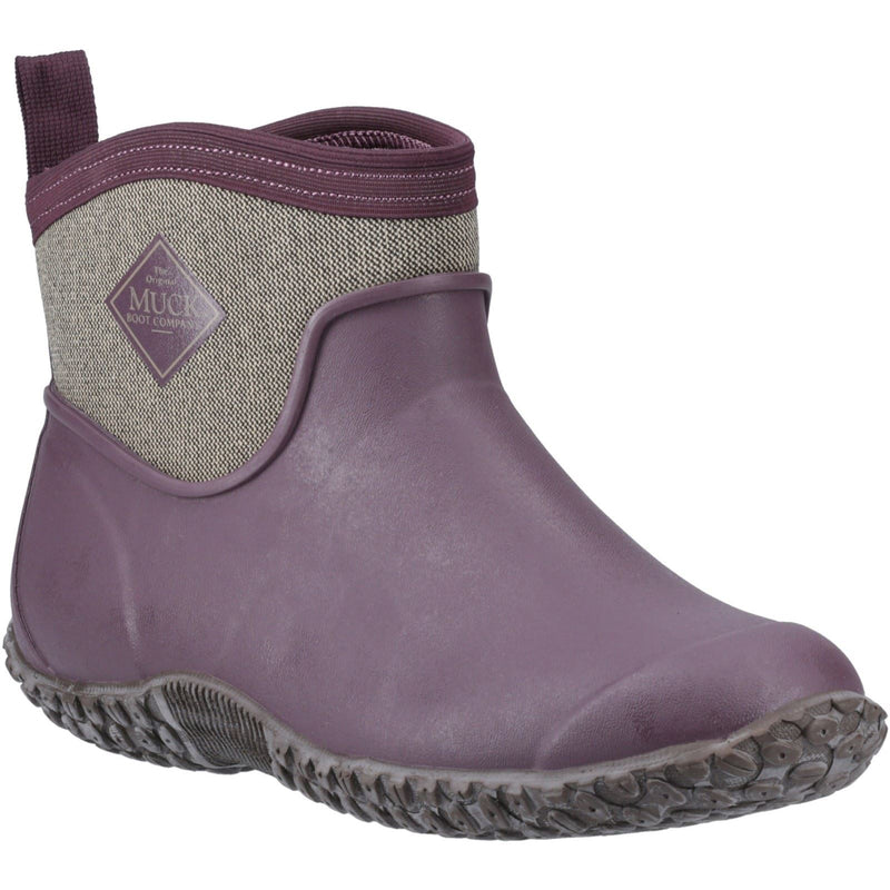 Muck Boots Muckster II Ankle Rubber Wine/ Herringbone Wellington Boots