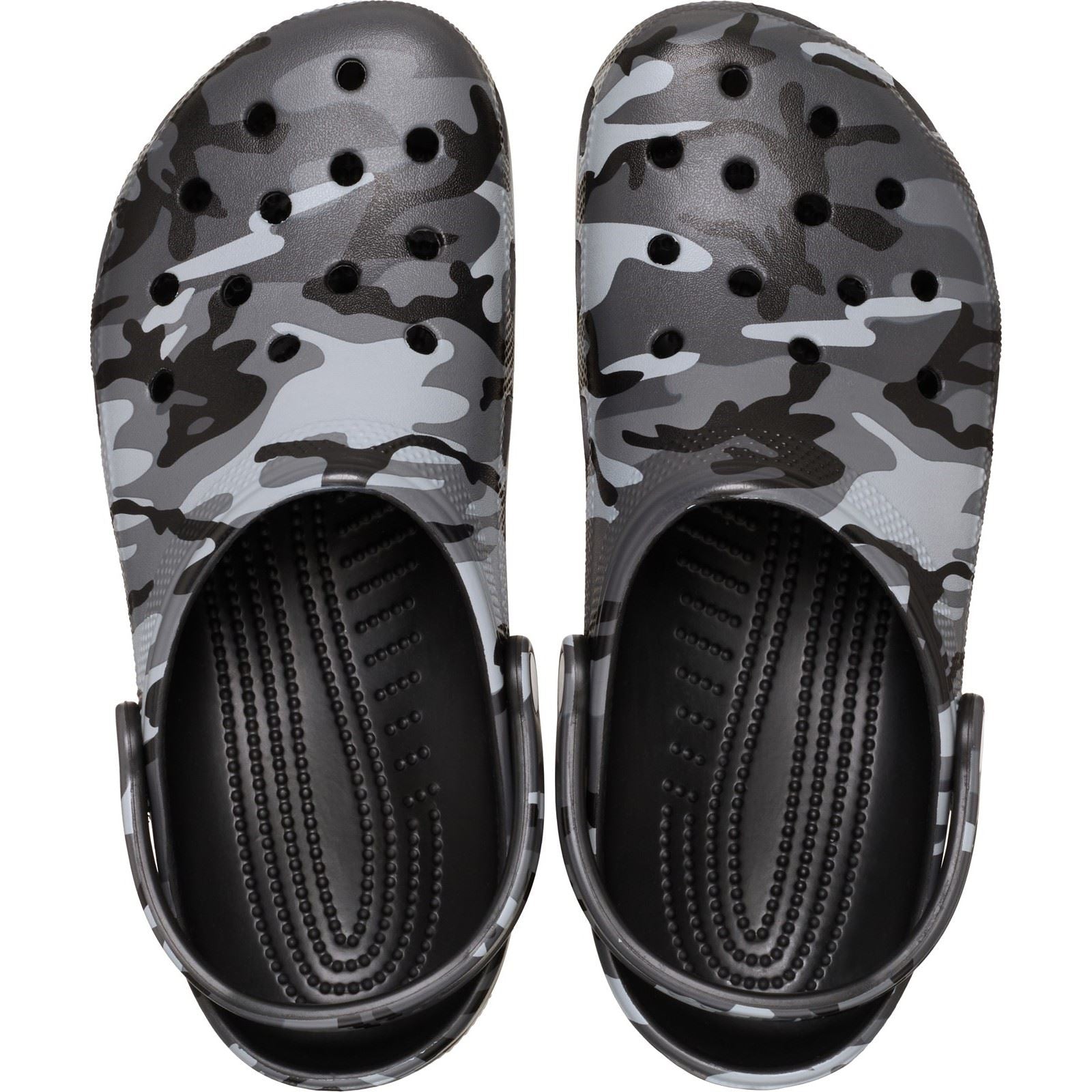 Crocs Classic Camouflage Thermoplastic Women's Black/Slate Grey Sandals