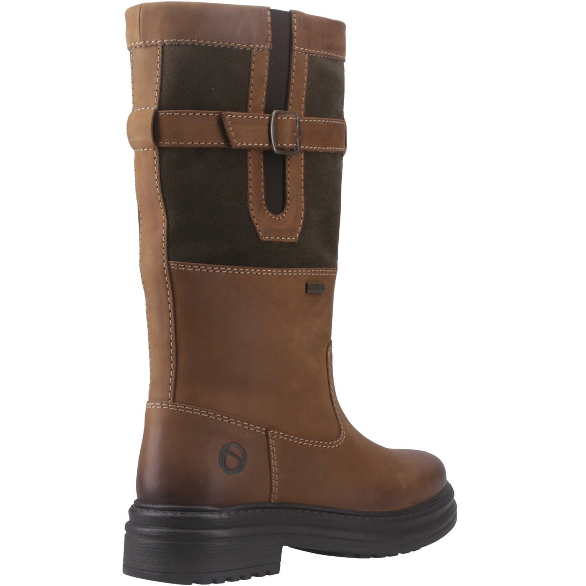 Cotswold Broadwell Leather Women's Tan/Green Boots