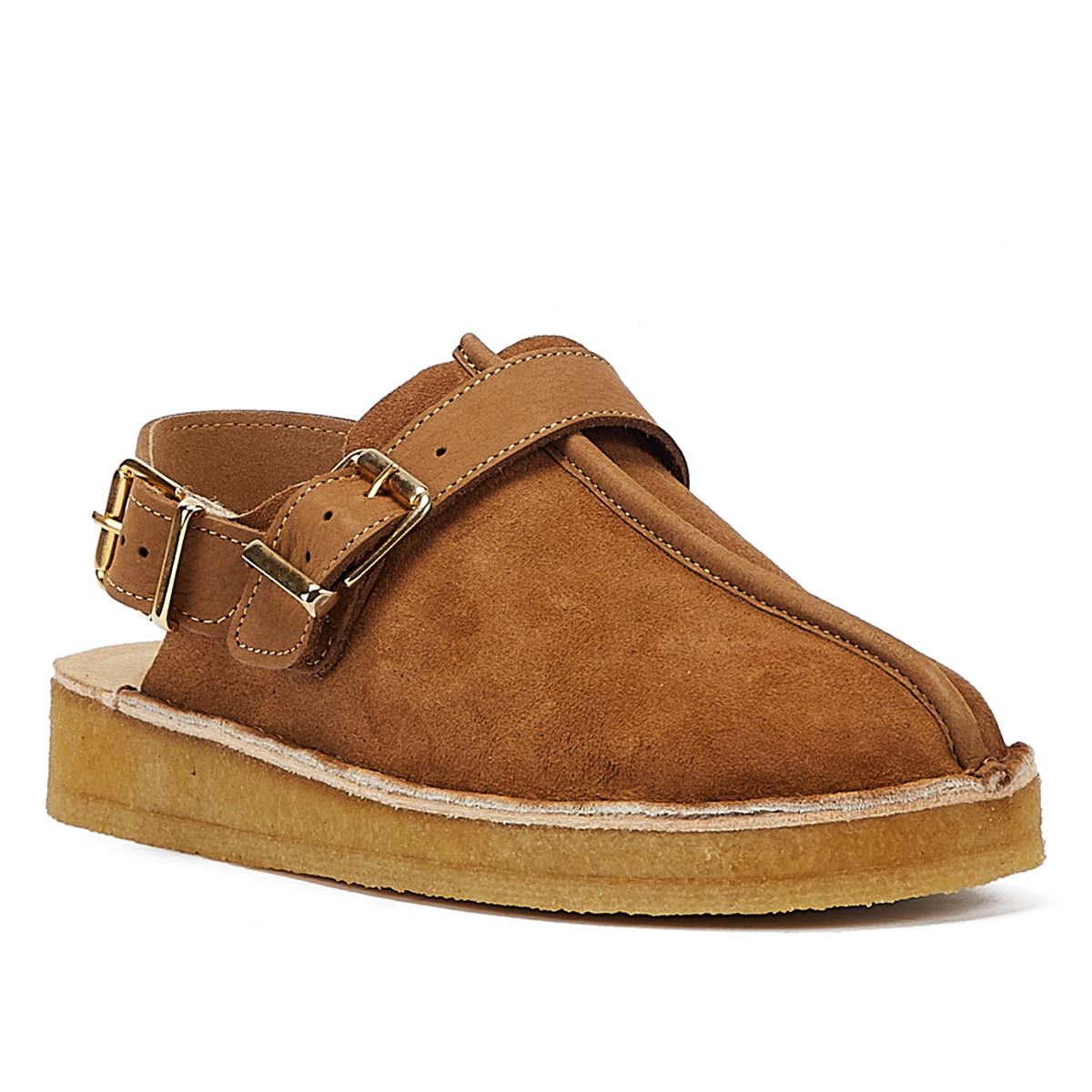 Clarks Originals Trek Mule Sling Lined Women's Caramel Comfort Shoes