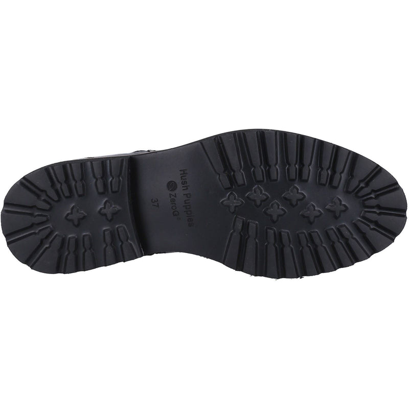 Hush Puppies Grace Zip Suede Women's Black Boots
