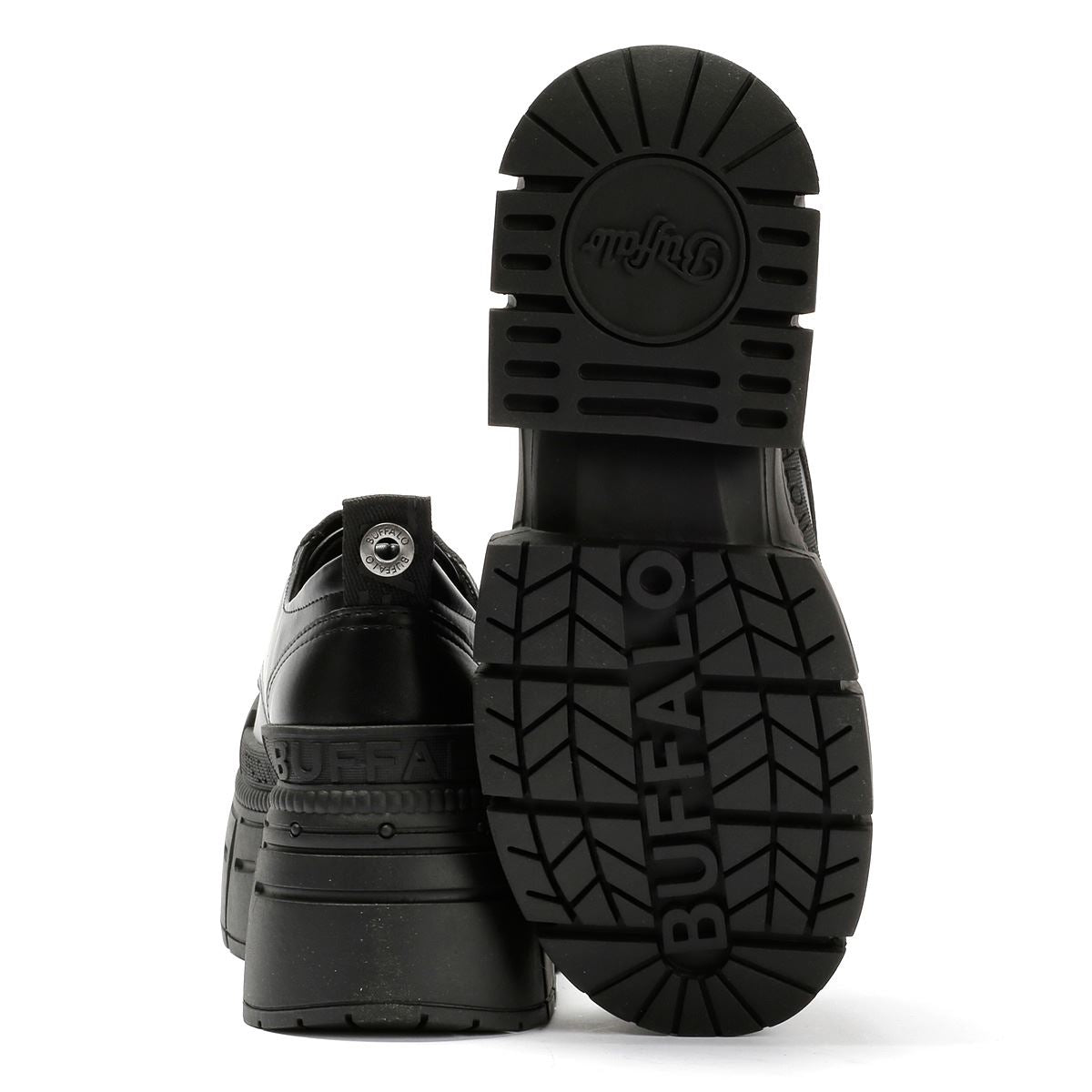 Buffalo Gospher Front Zip Lo Vegan Women's Black Shoes
