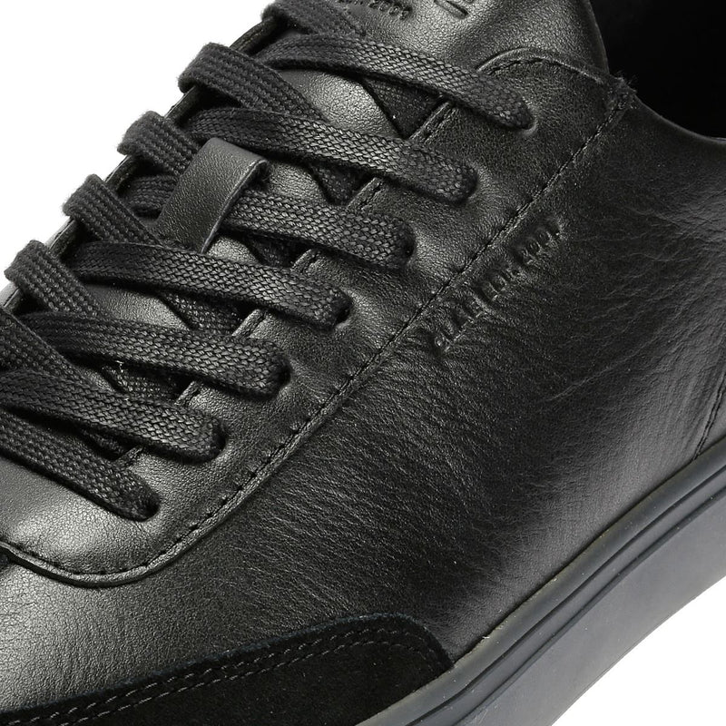 Clae Deane Leather Clear Men's Black Sneakers