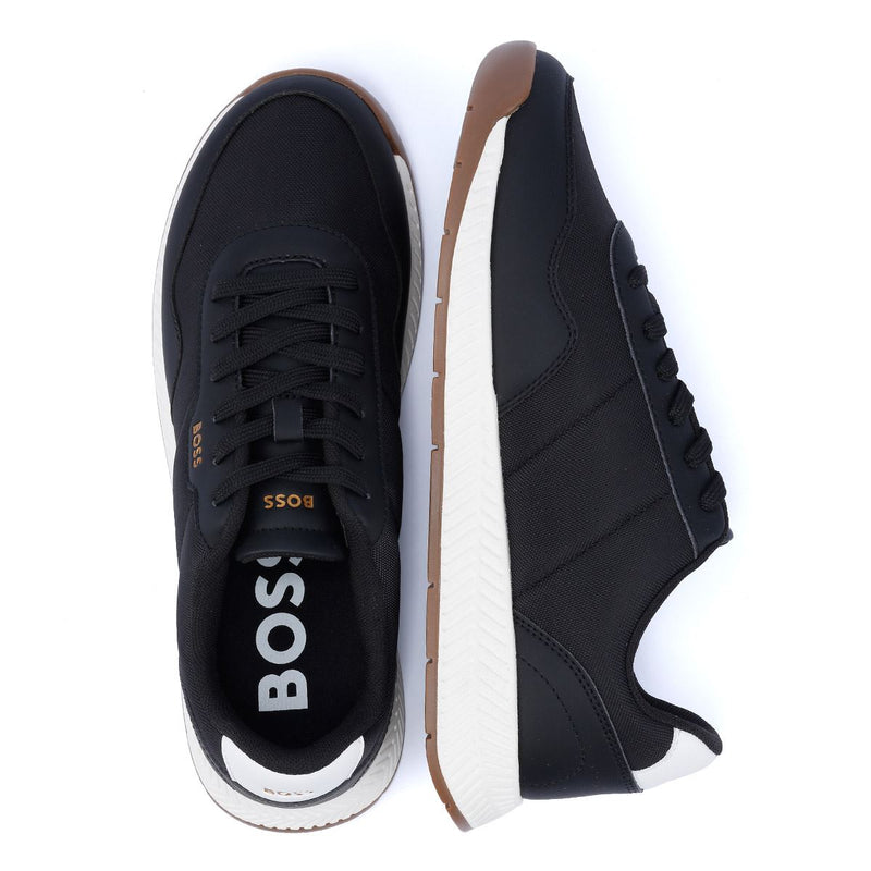 Boss Titanium Men's Black/White Sneakers