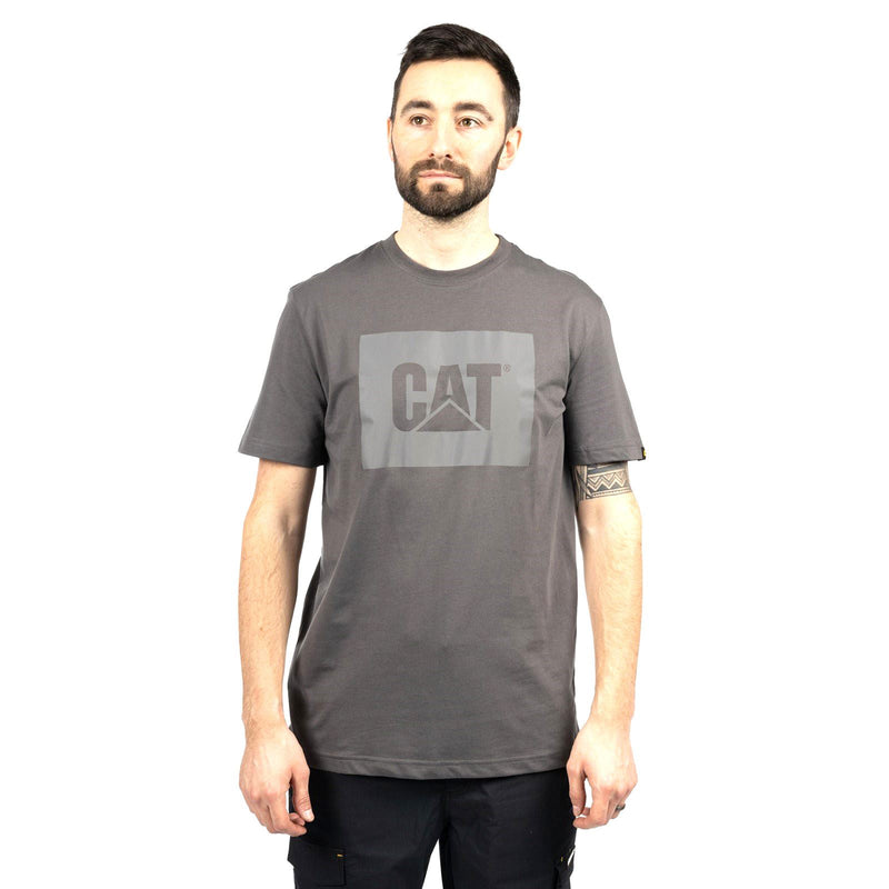 Caterpillar Graphic Cotton Men's Grey T-Shirt