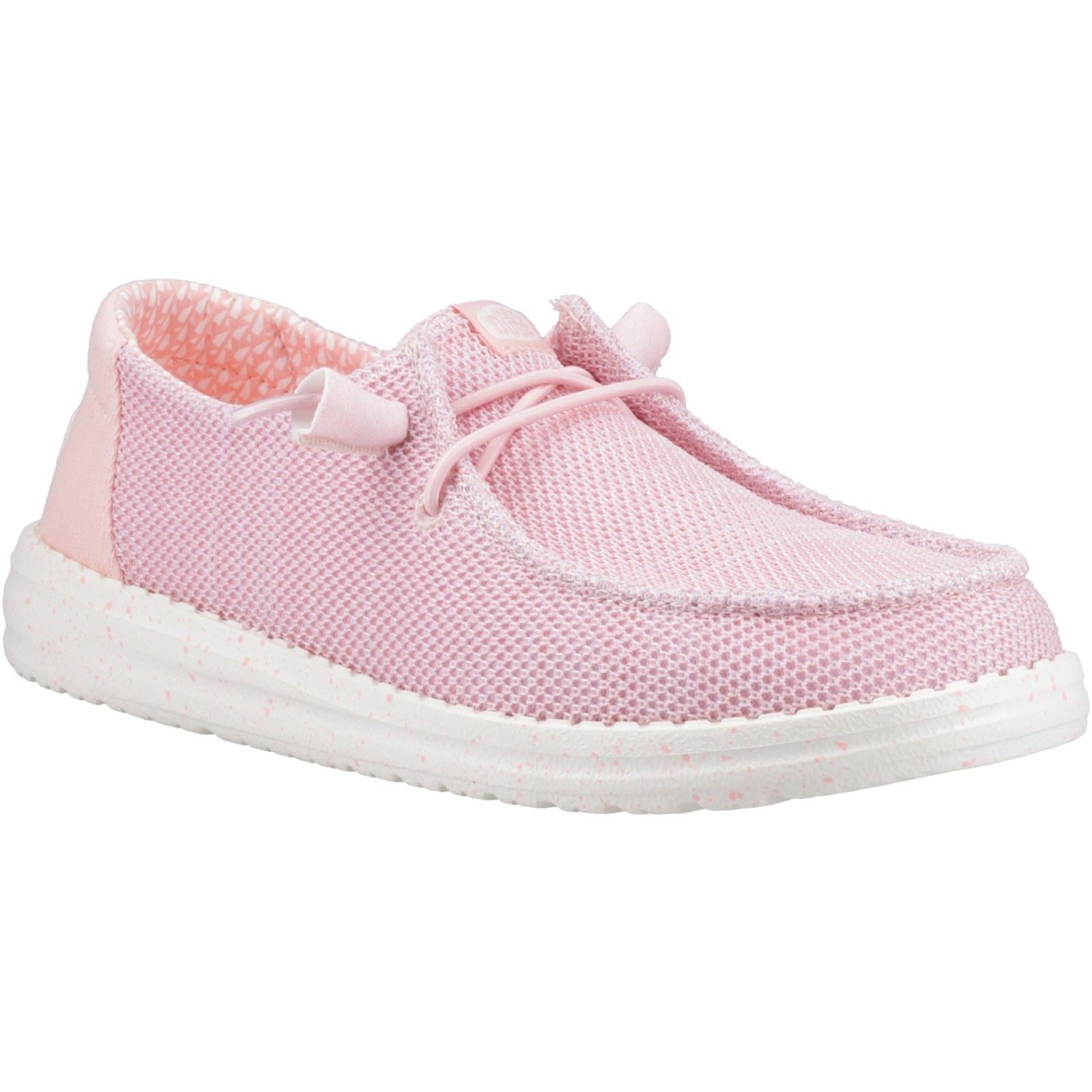 HEYDUDE Wendy Stretch Sox Synthetic Blend Women's Rosette Moccasins Shoes