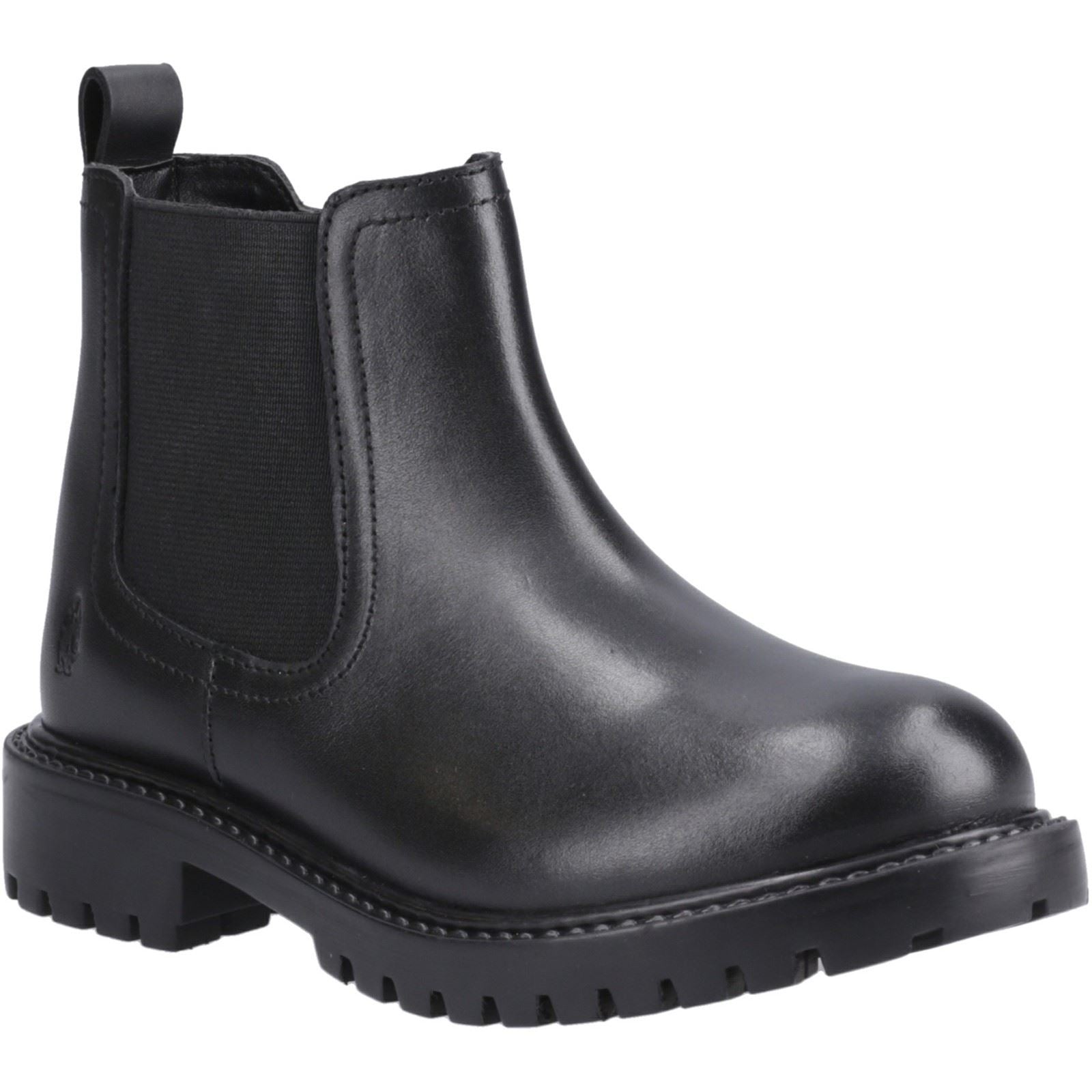 Hush Puppies Ariella Chelsea Leather Girls's Black Boots
