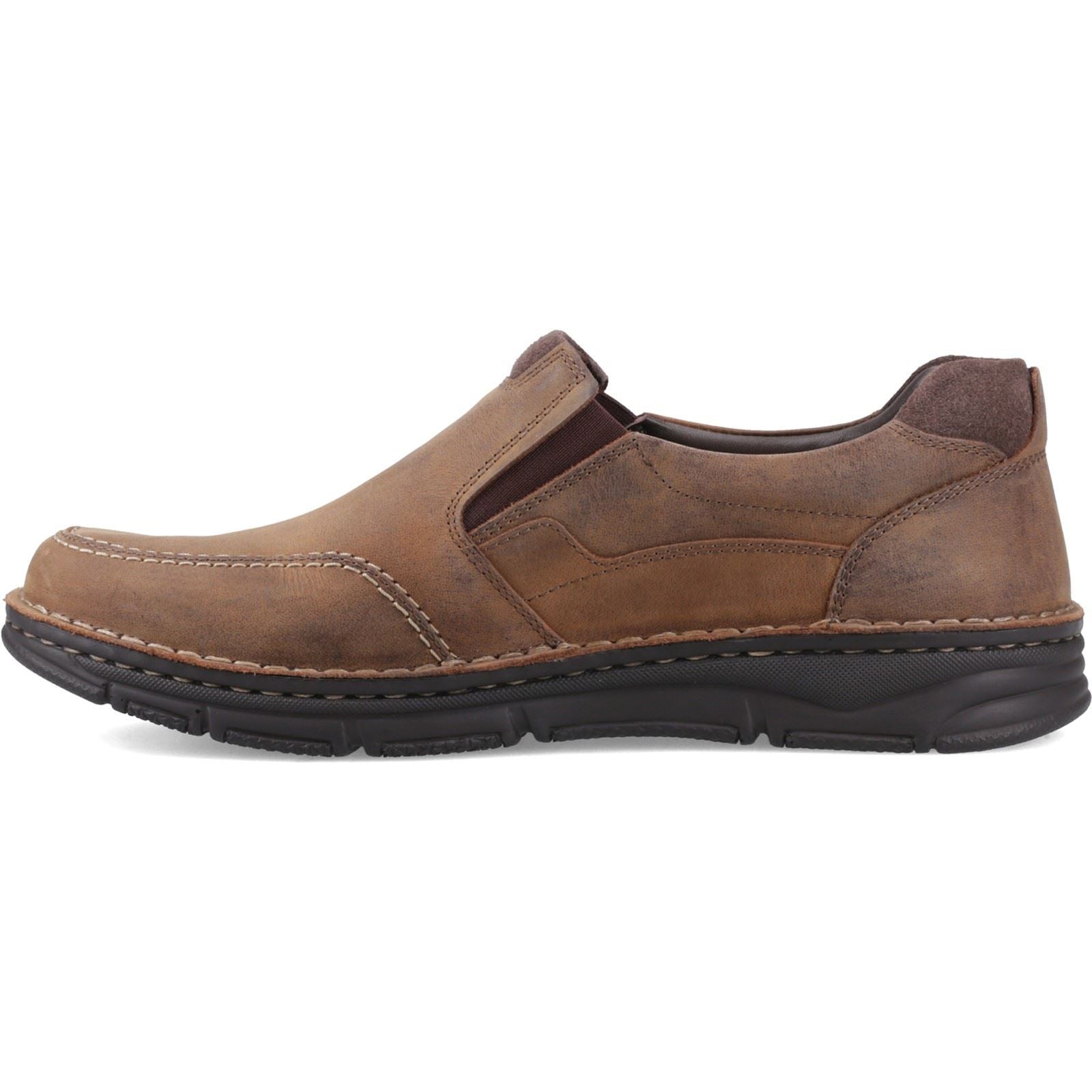 Hush Puppies Franco Slip on Leather Men's Tan Loafers