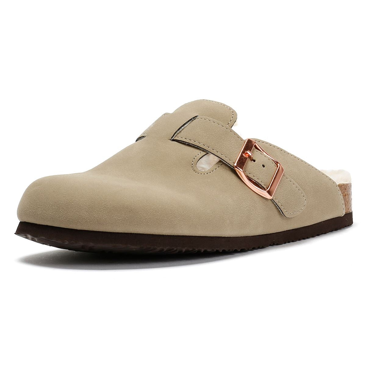 Penguin Poppy Fur Suede Women's Sand Mules