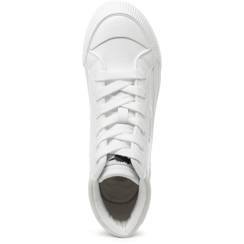 Rocket Dog Cheery Hi Polyurethane Women's White Sneakers