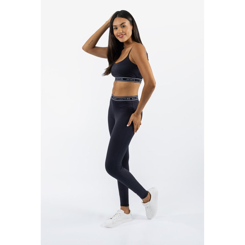 Juicy Couture Kia Nylon Women's Black Sports Leggings