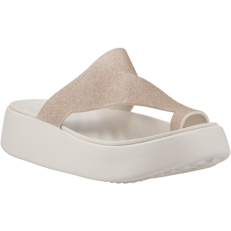 Crocs Getaway Toe Loop Synthetic Women's Stucco Sandals