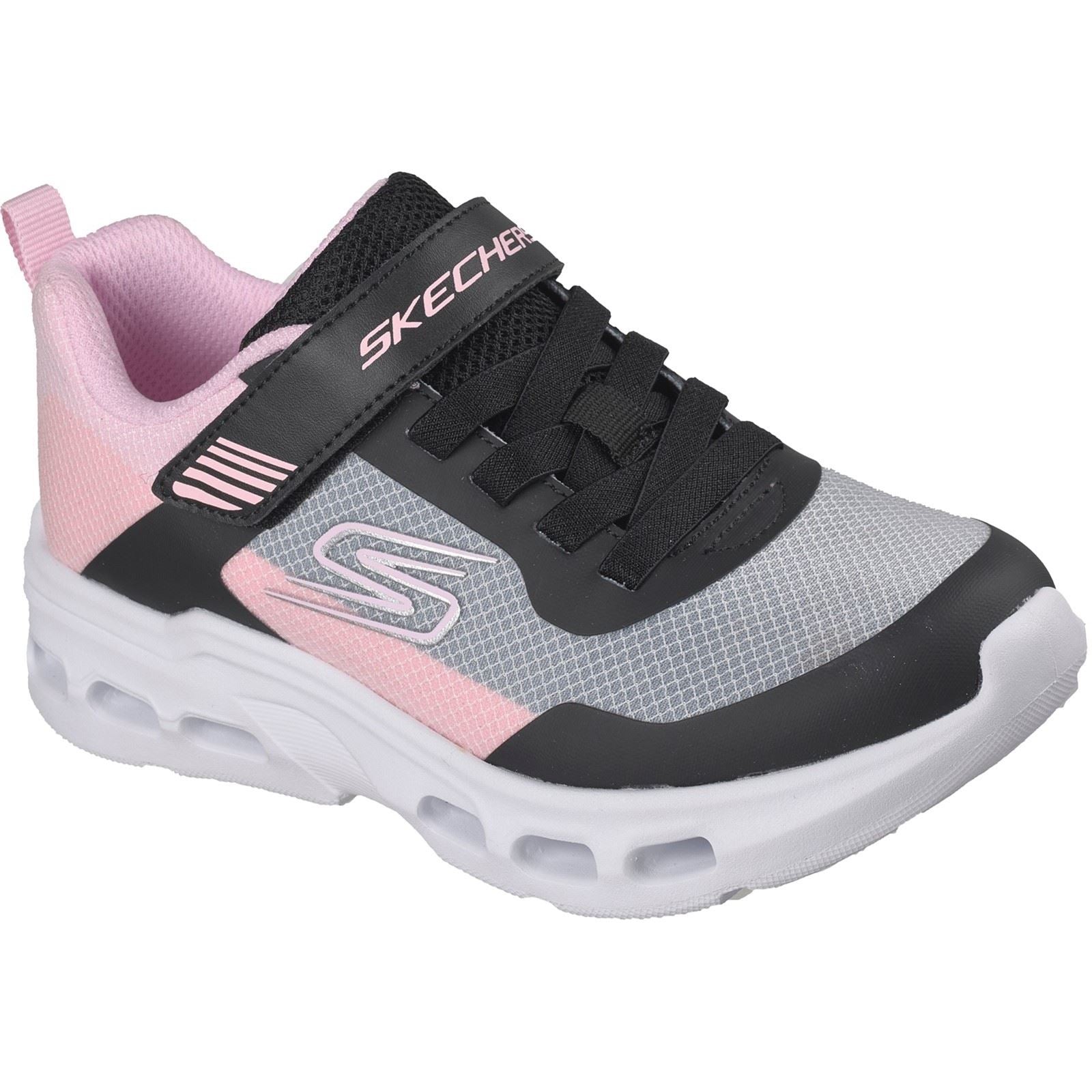 Skechers Glide-Step Drift Textile Girl's Black/Multi Trainers