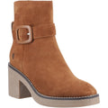 Hush Puppies Fearne Suede Women's Tan Heeled Ankle Boots