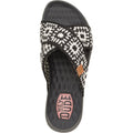 HEYDUDE Christi Slide Cottage Crochet Cotton Women's Black/White Sandals