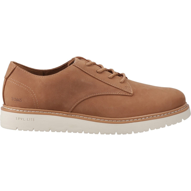 TOMS Navi TRVL LITE Leather Men's Tan Lace-Up Shoes