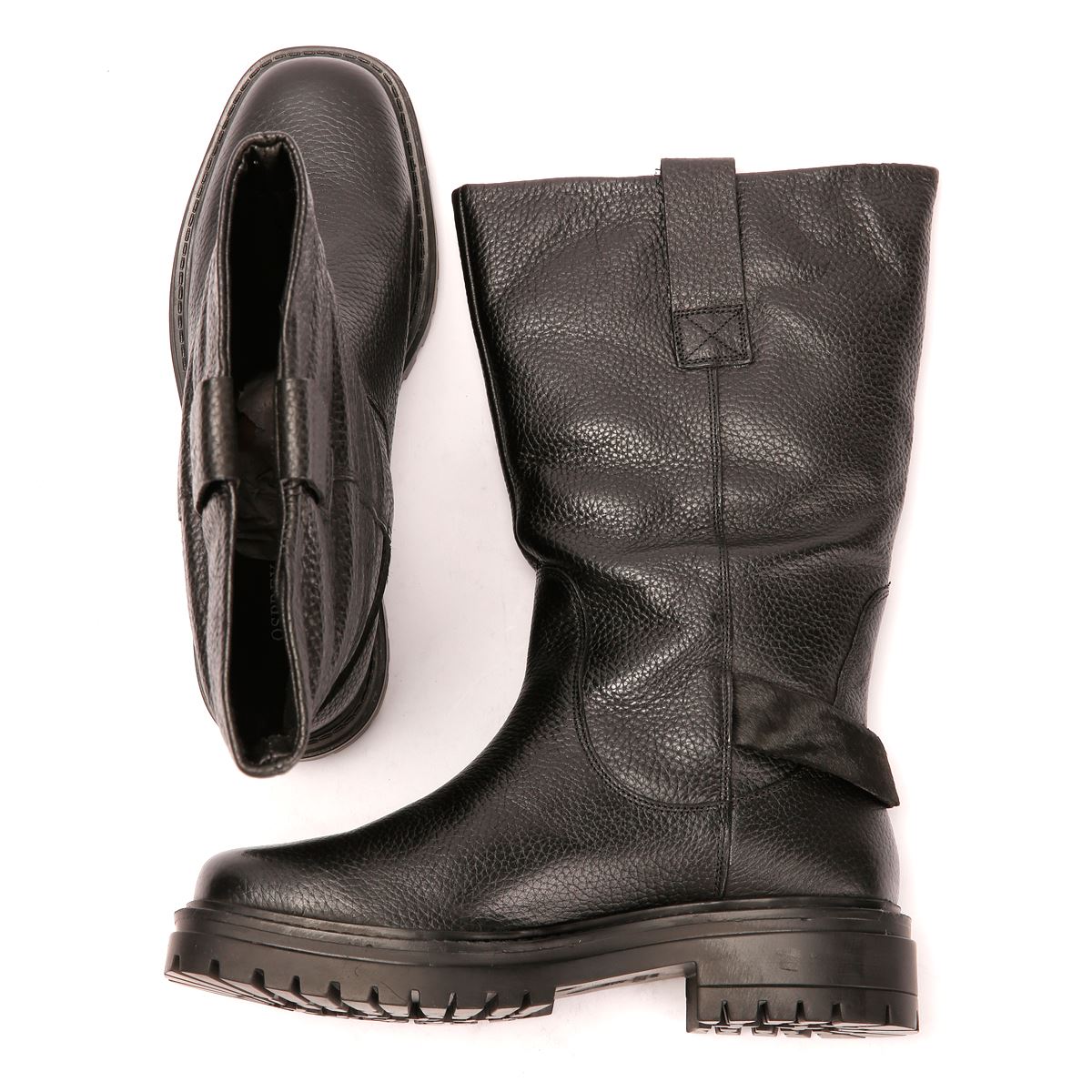 Osprey London The Gabarron Leather Women's Black Boots