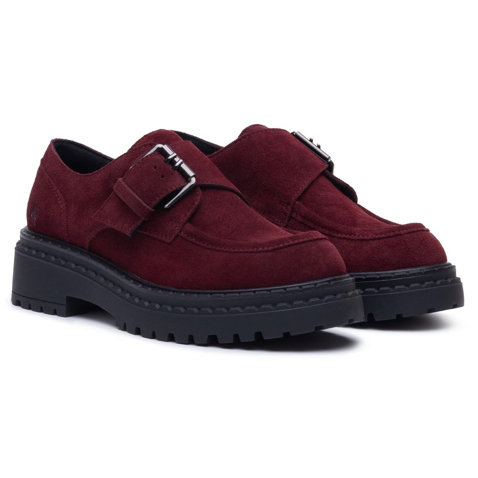 Hush Puppies Orla Monk Leather Women's Bordo Loafers