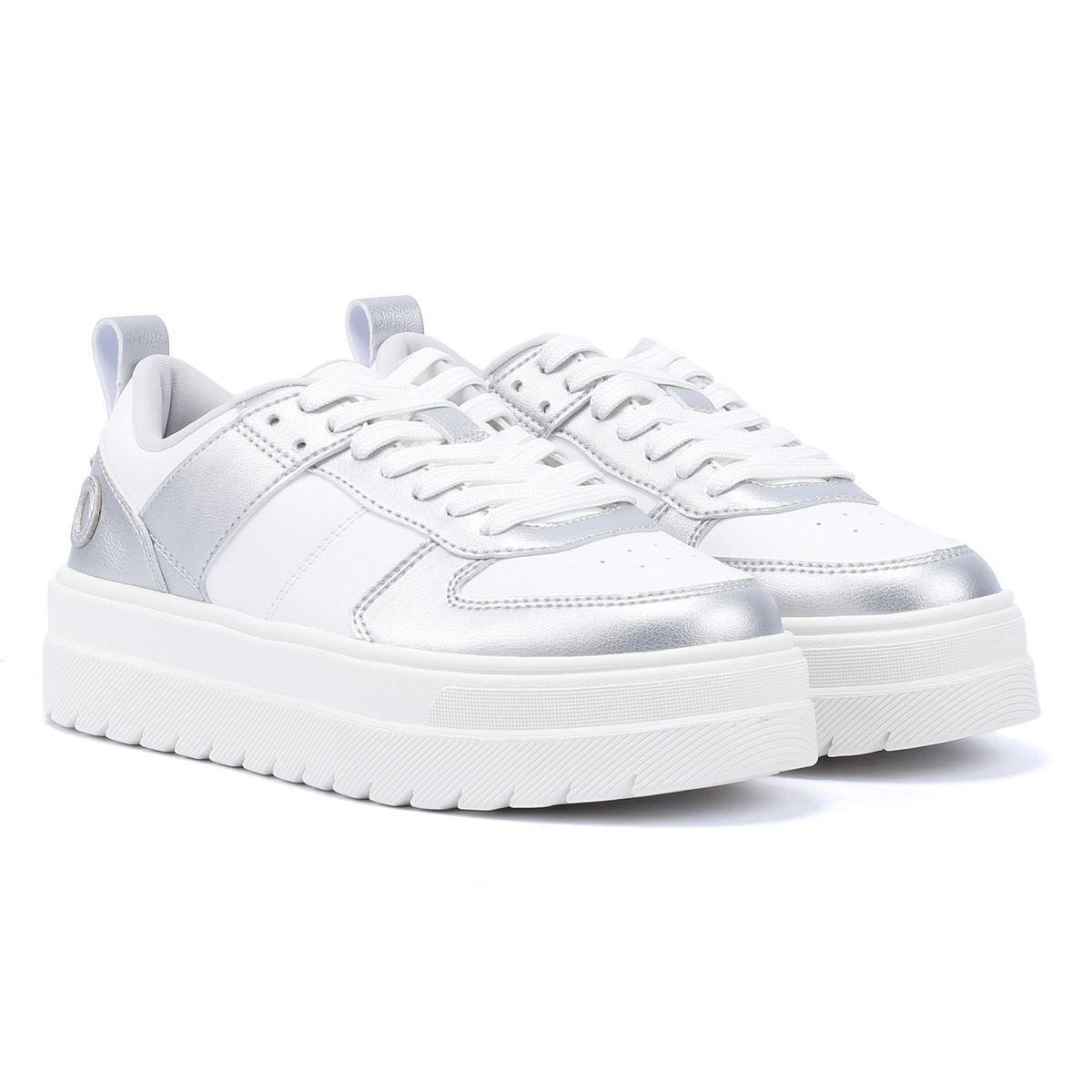 Hugo Lyssa Tennis Women's White/Silver Sneakers