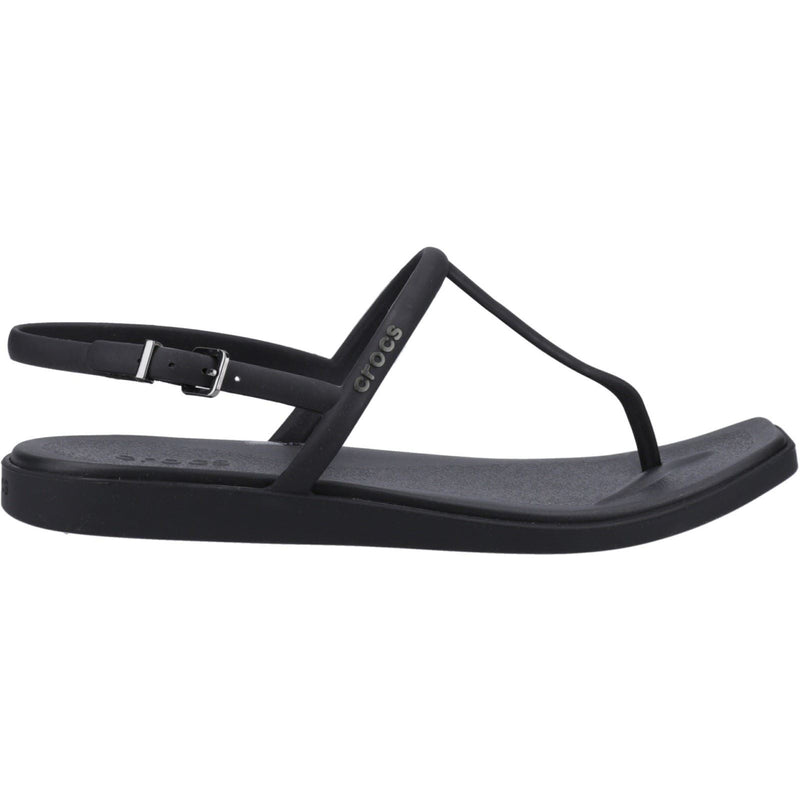 Crocs Miami Thong Flip Synthetic Women's Black Sandals