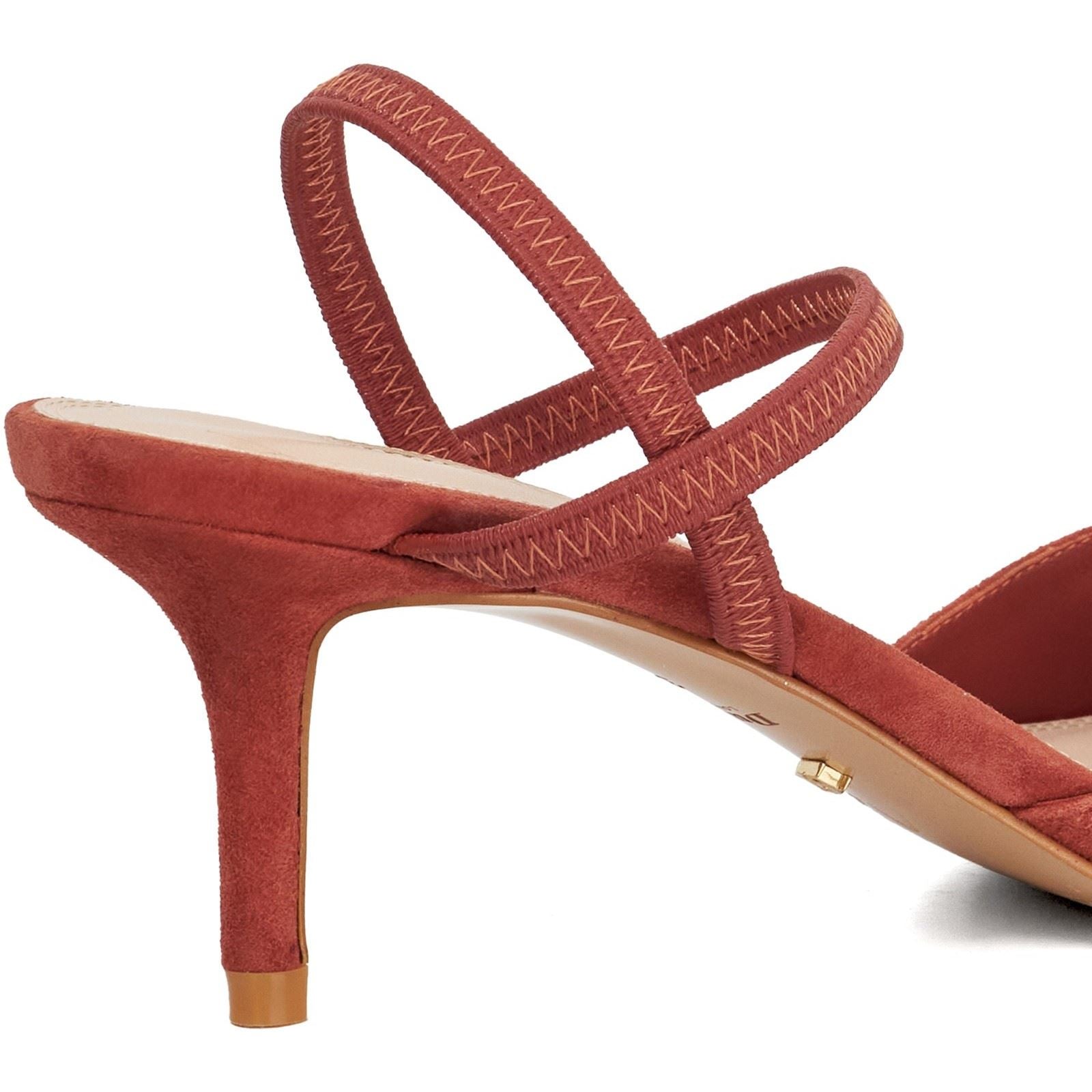 Dune Classical Leather Women's Coral Heels
