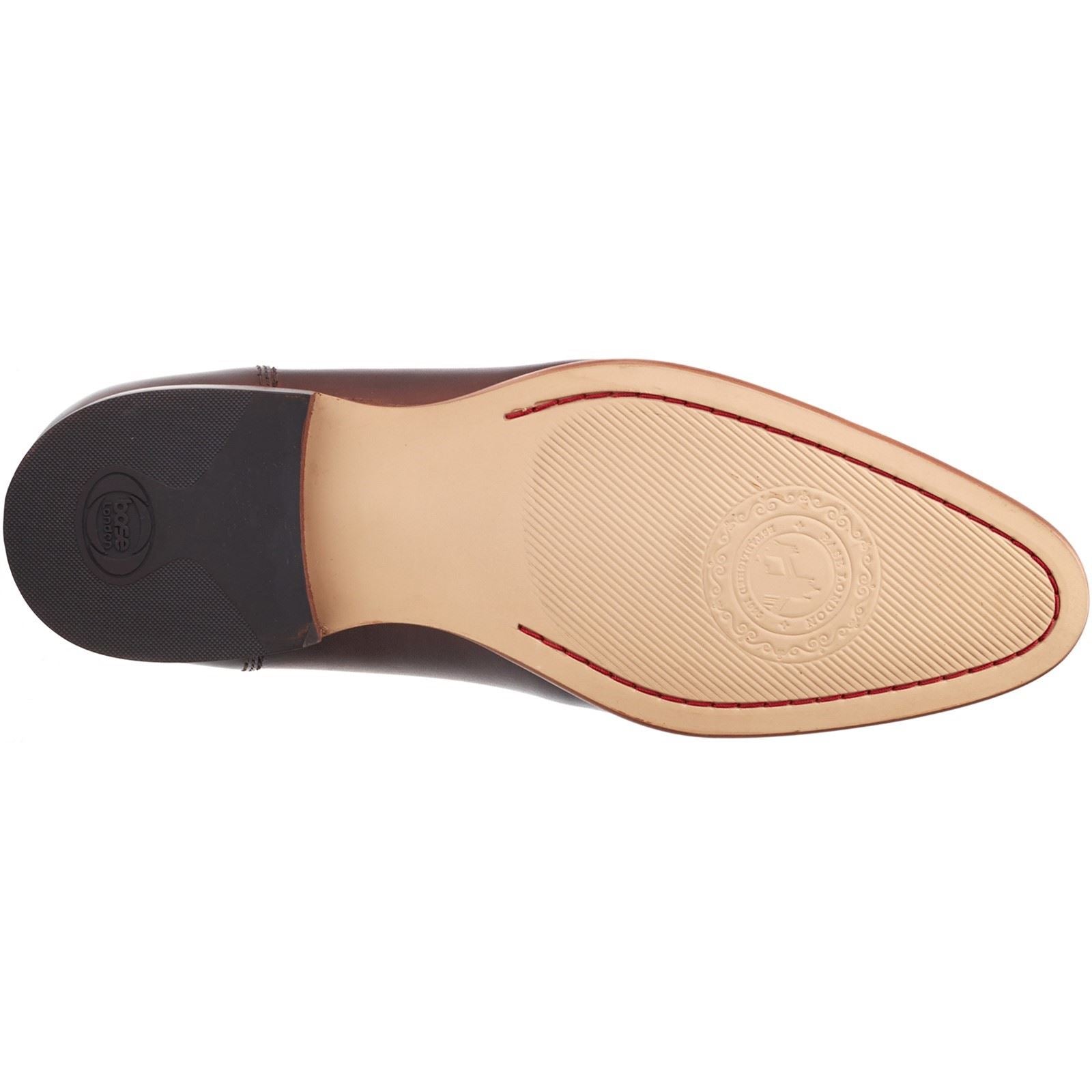 Base London Bruno Leather Men's Burnt Brown Loafers