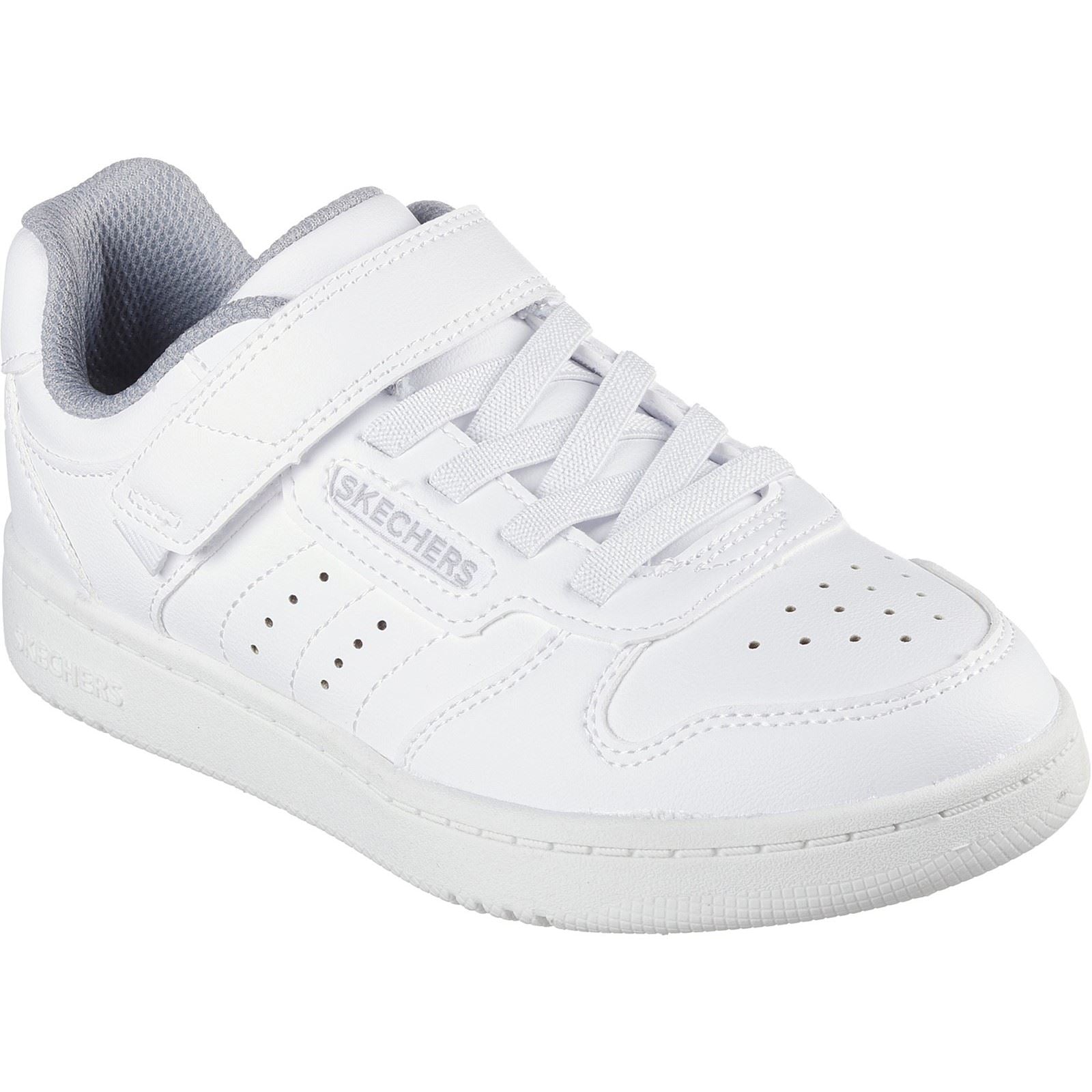 Skechers Quick Street Boy's White Trainers