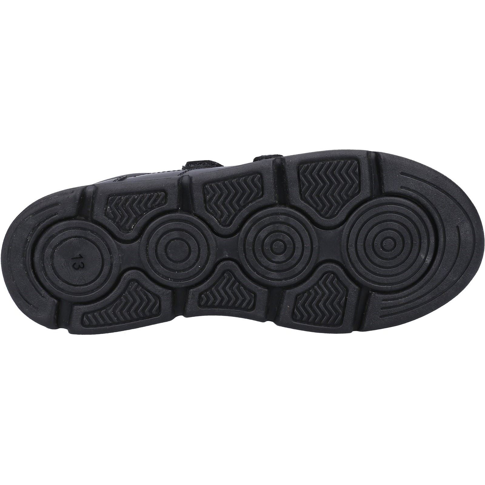 Hush Puppies Lucas SNR Leather Boys's Black Shoes