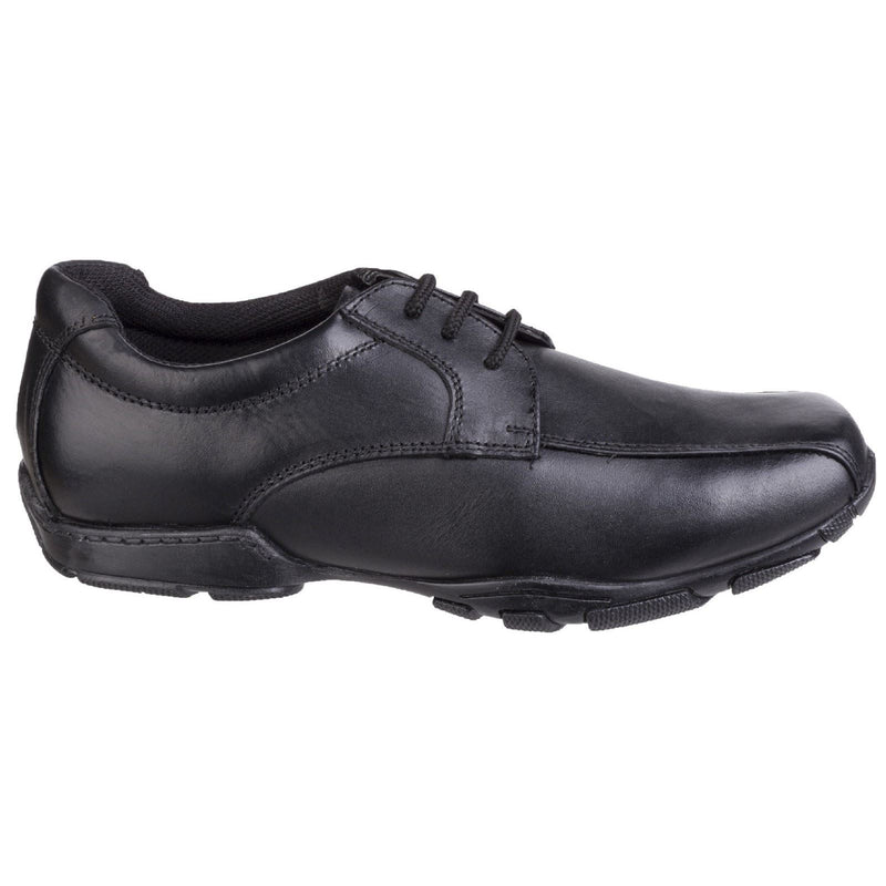 Hush Puppies Vincente Senior Leather Boys's Black Loafers
