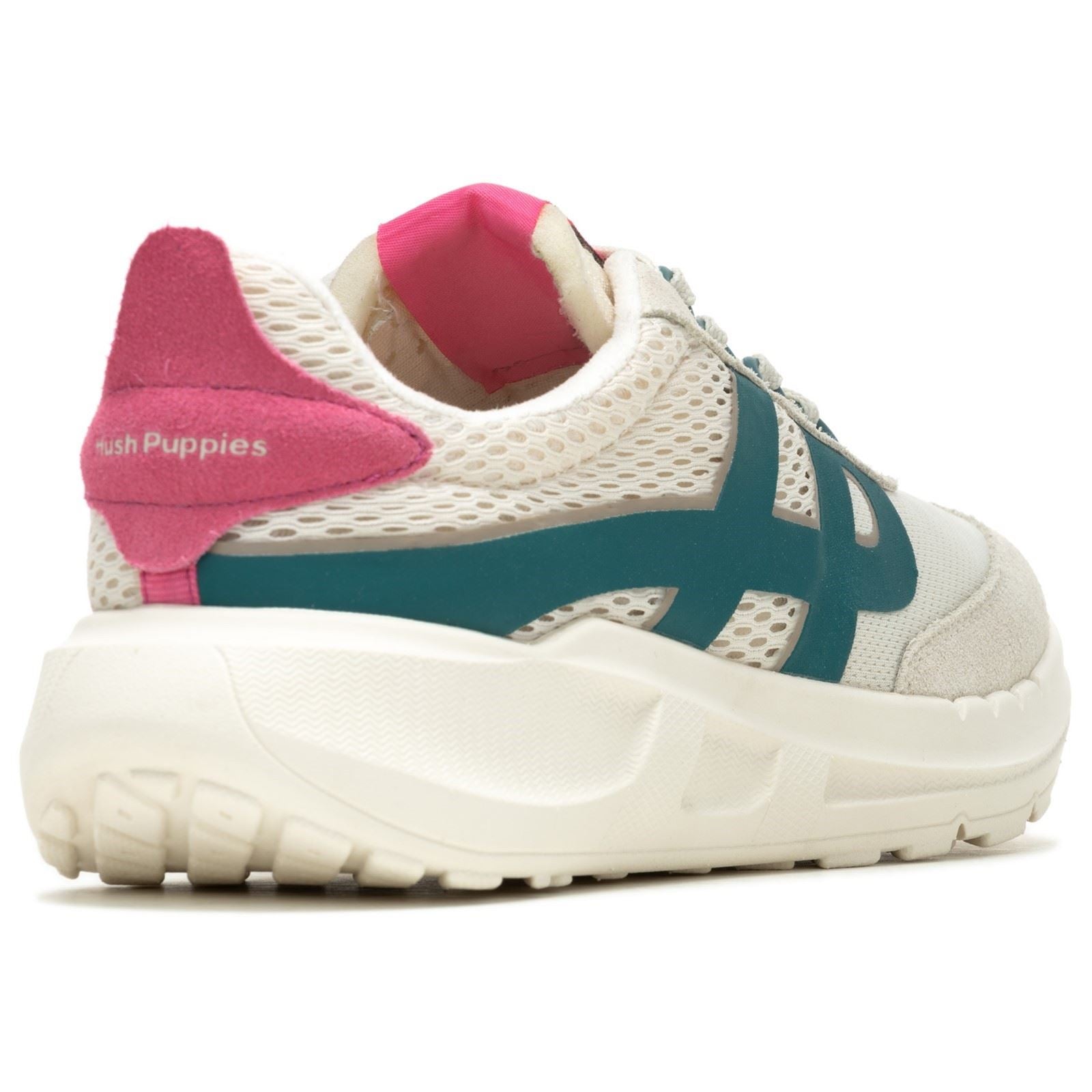 Hush Puppies Seventy8 Retro Runner Suede Women's Stone/Pink Sneakers
