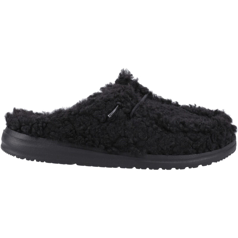 HEYDUDE Wendy Synthetic Women's Black Mules