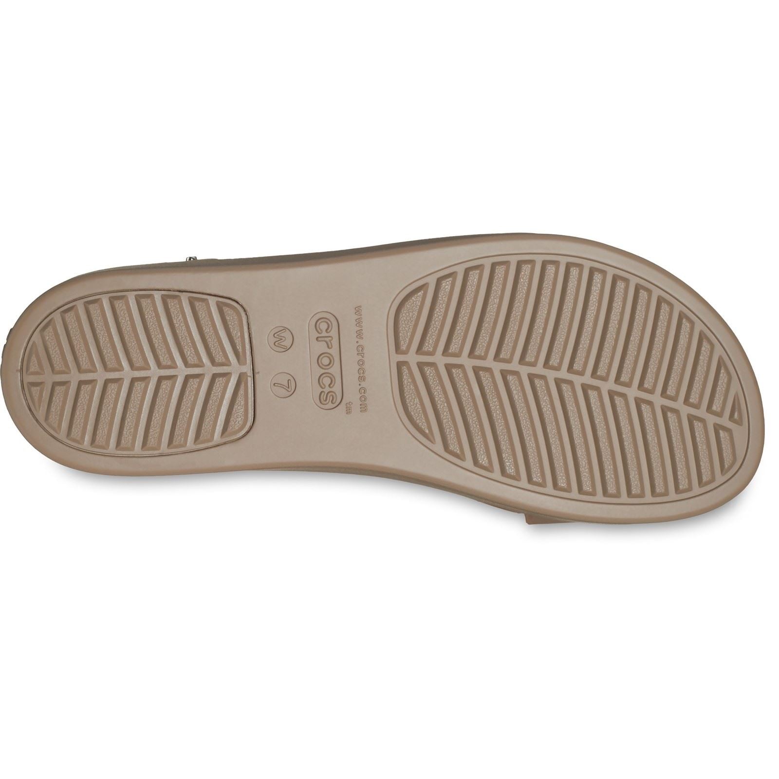 Crocs Brooklyn Low Wedge Synthetic Women's Latte/Mushroom Sandals