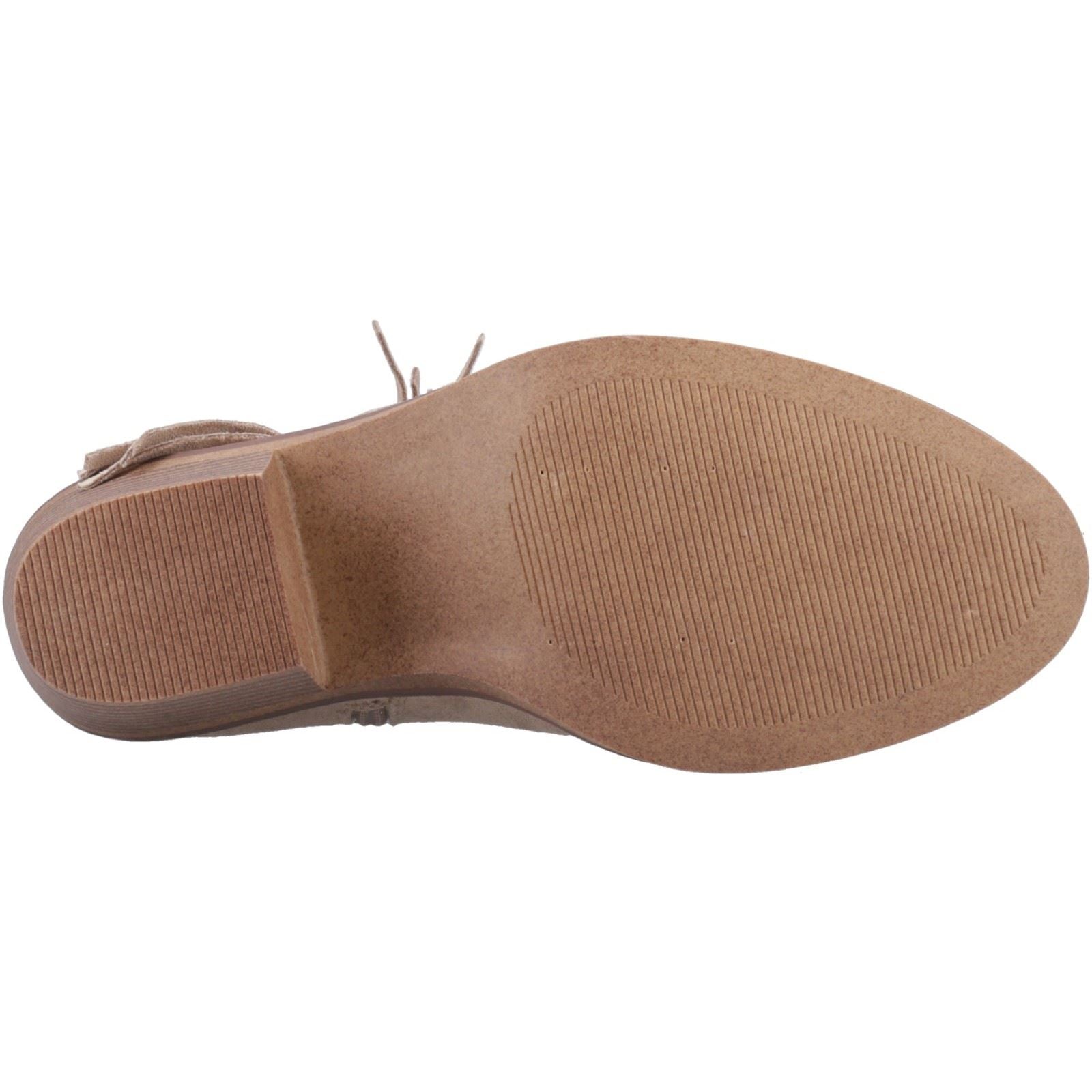 Rocket Dog Yankee Faux Suede Women's Taupe Heeled Ankle Boots