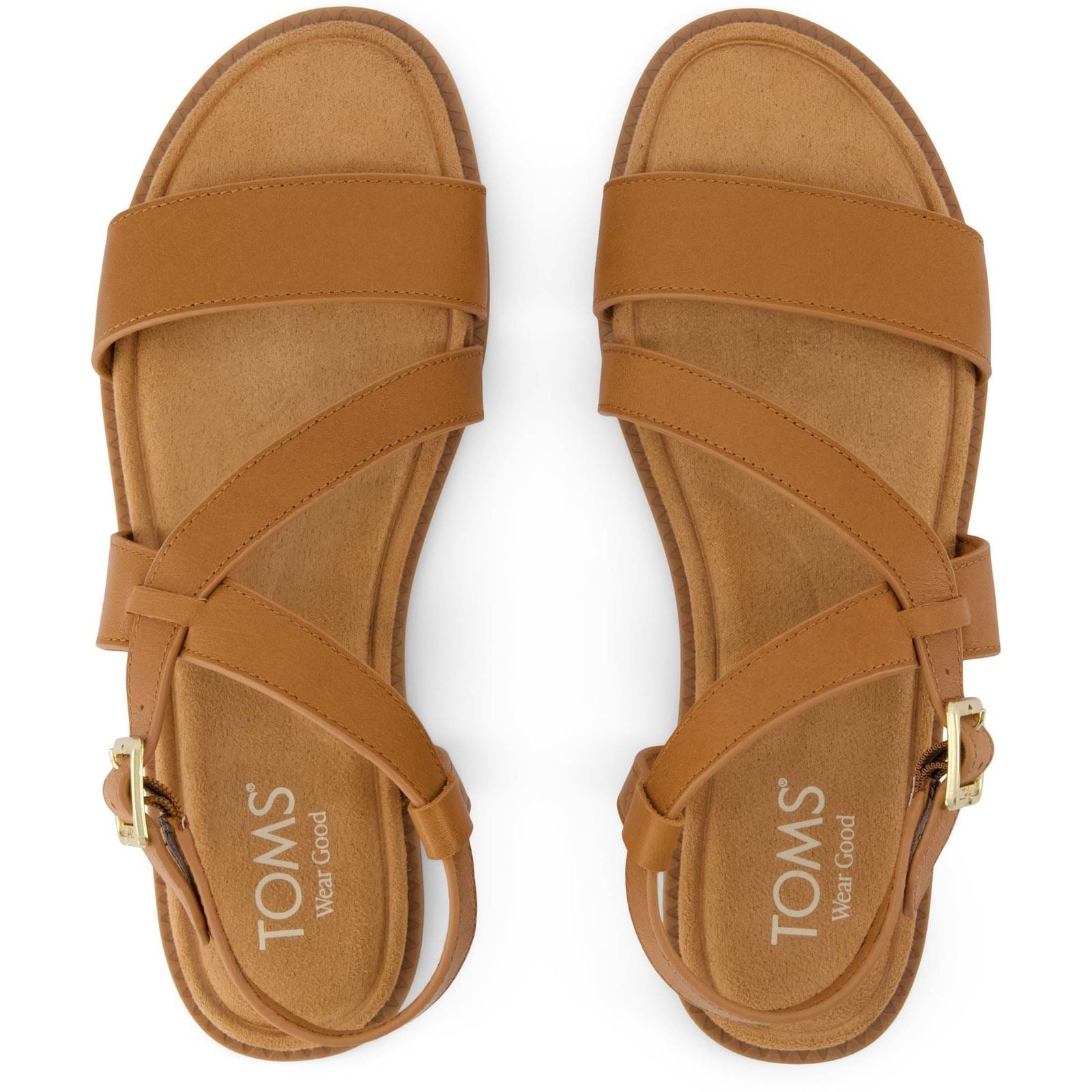 TOMS Mar Leather Women's Brown Sugar Sandals