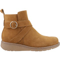 Hush Puppies Lyra Suede Women's Tan Winter Ankle Boots
