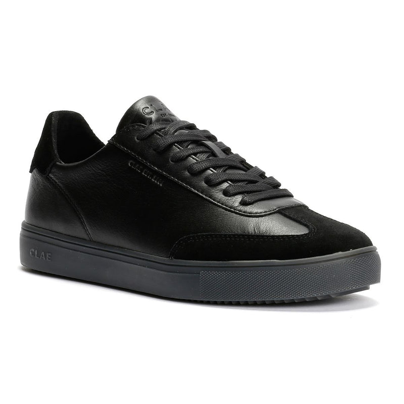 Clae Deane Leather Clear Men's Black Sneakers