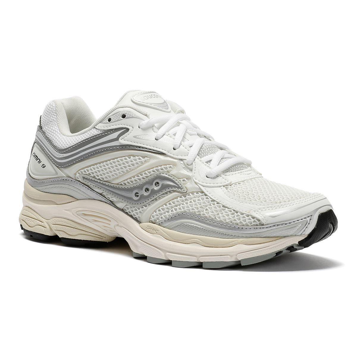 Saucony ProGrid Omni 9 White/Silver Sneakers