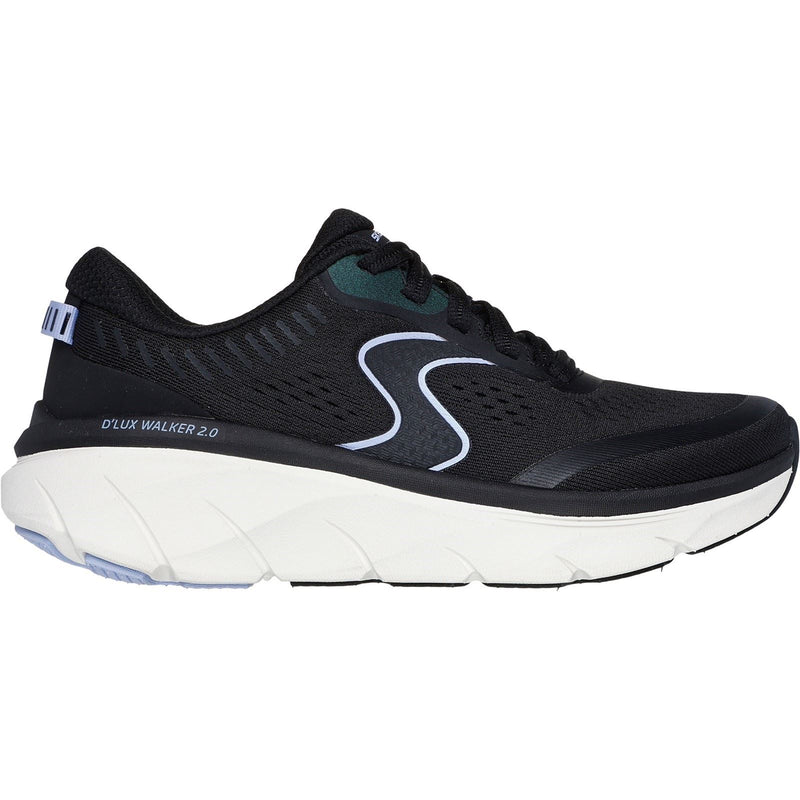 Skechers D'Lux Walker 2.0 Active Pace Textile Women's Black/Lavender Trainers