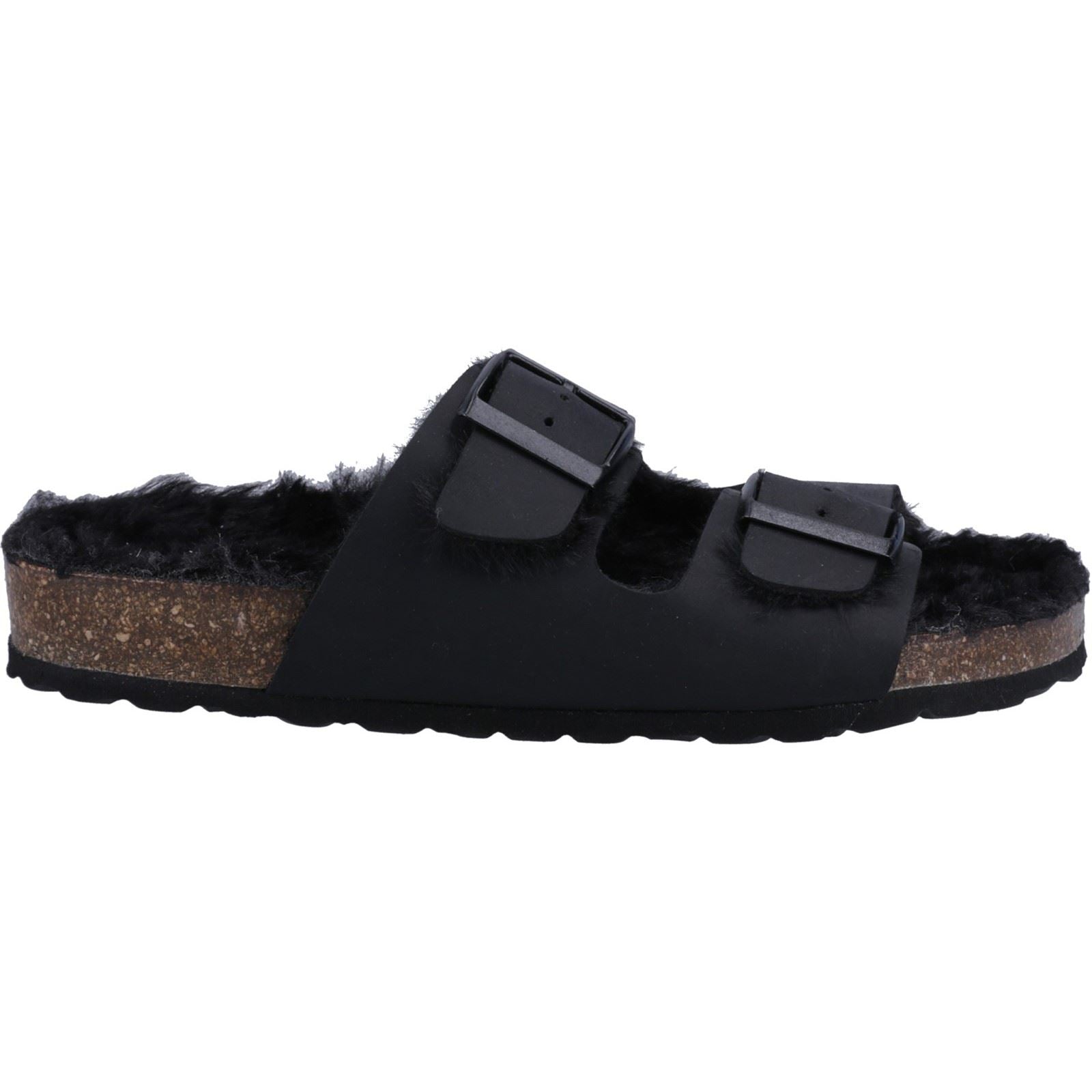 Hush Puppies Jessie Leather Women's Black Sandals