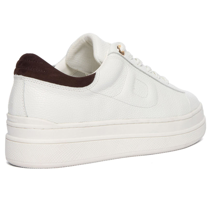 Dune Eden Leather Women's White Trainers