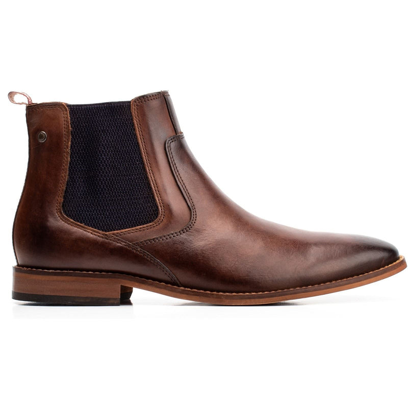 Base London Scout Leather Men's Burnt Brown Boots