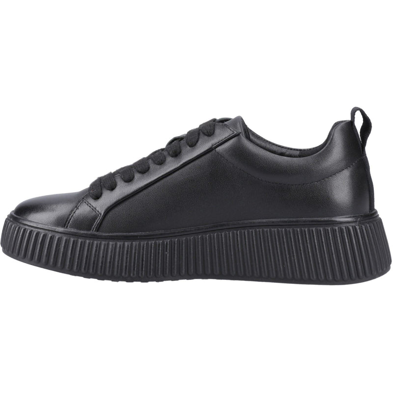 Hush Puppies Harlow Leather Women's Black/Black Trainers