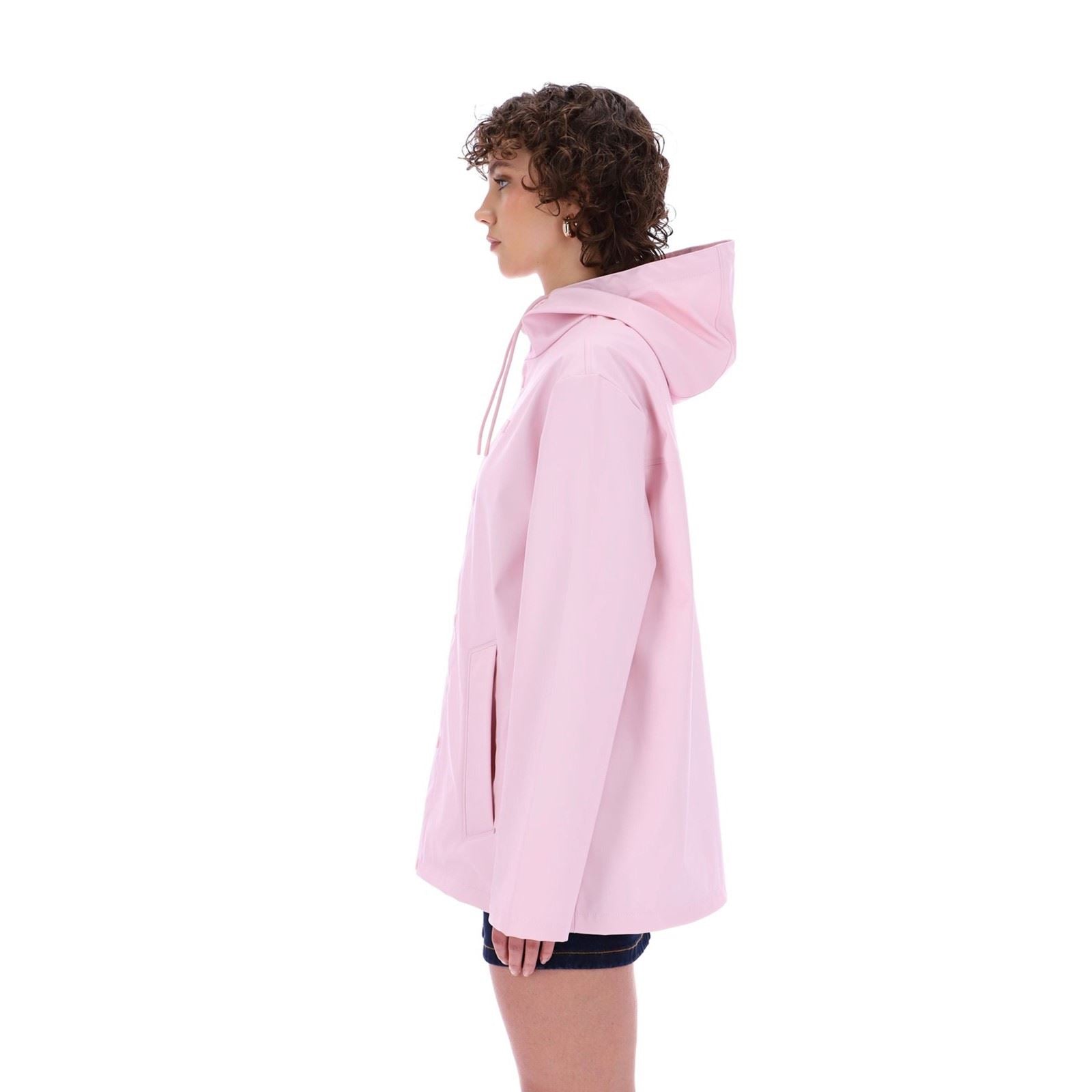 Hunter Izzy Hooded Women's Pink Rain Jacket