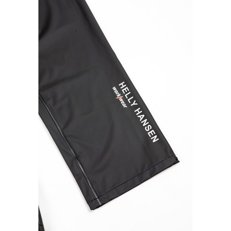 Helly Hansen Workwear Voss Synthetic Unisex Adults Black Rain Trousers