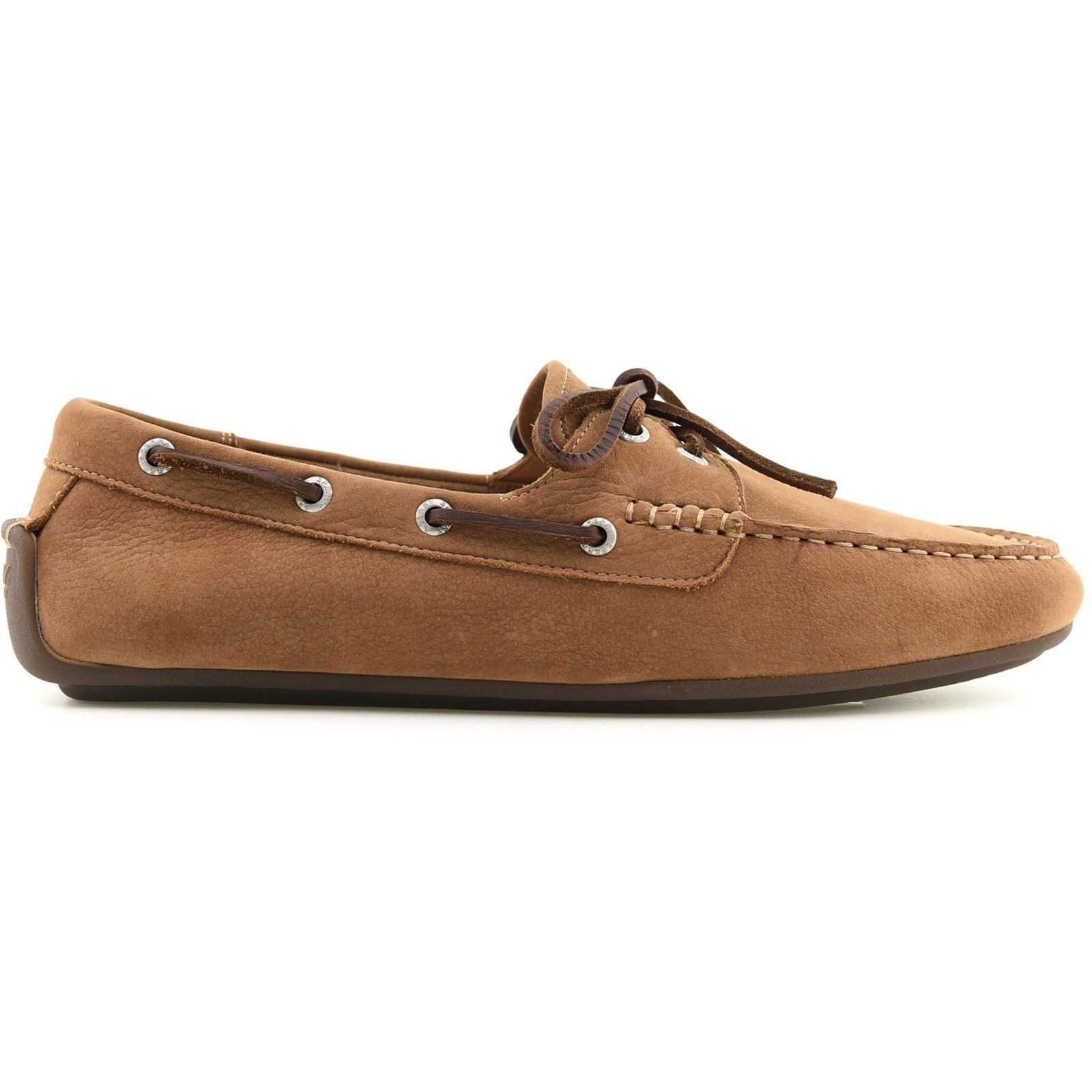 Sperry Orland 2-Eye Driver Leather Men's Tan Boat Shoes