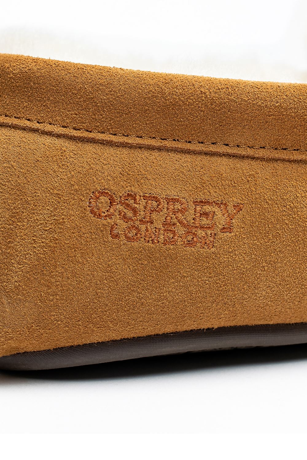 Osprey London The Sunday Suede Men's Chestnut Slippers