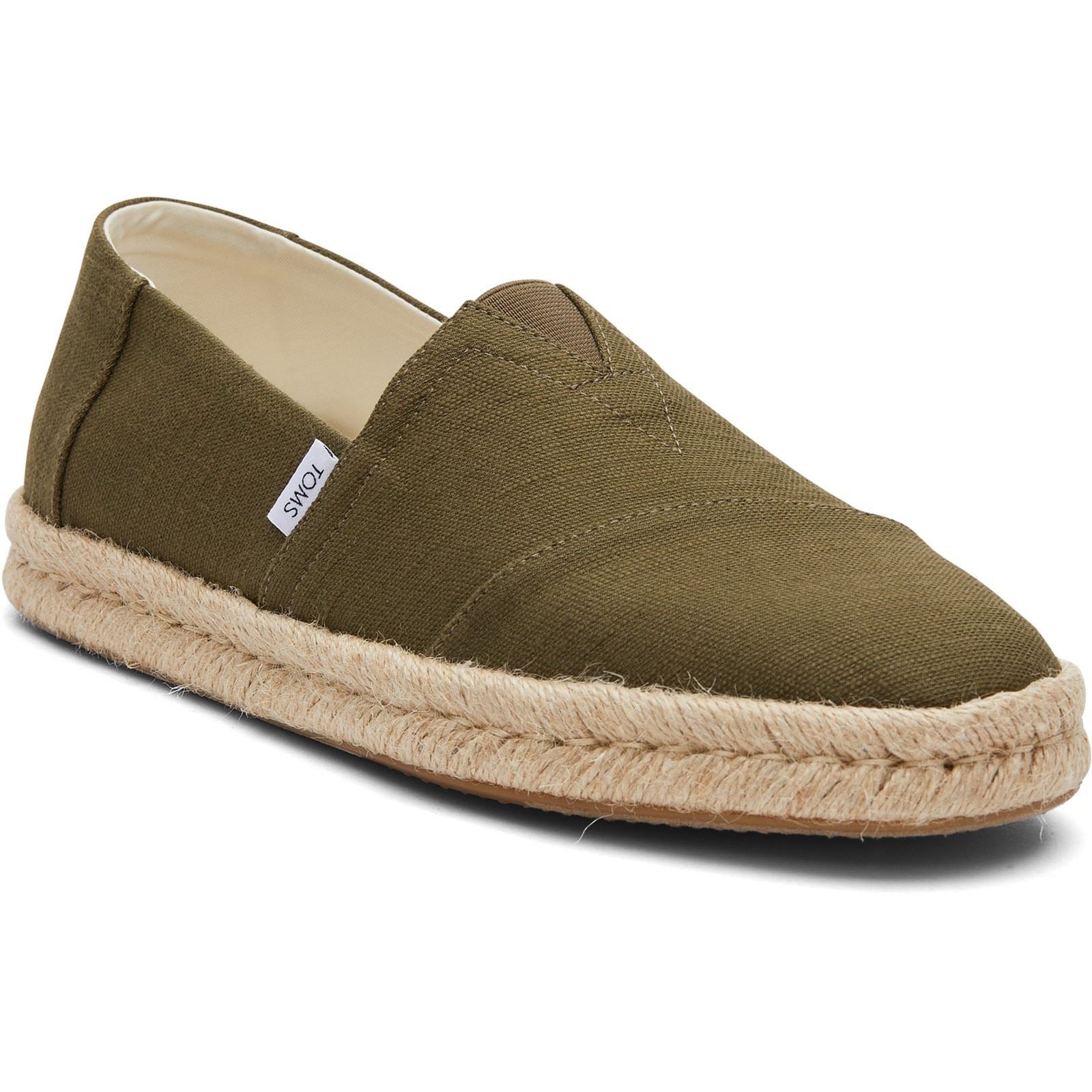 TOMS Alpargata Rope 2.0 Cotton Women's Olive Shoes