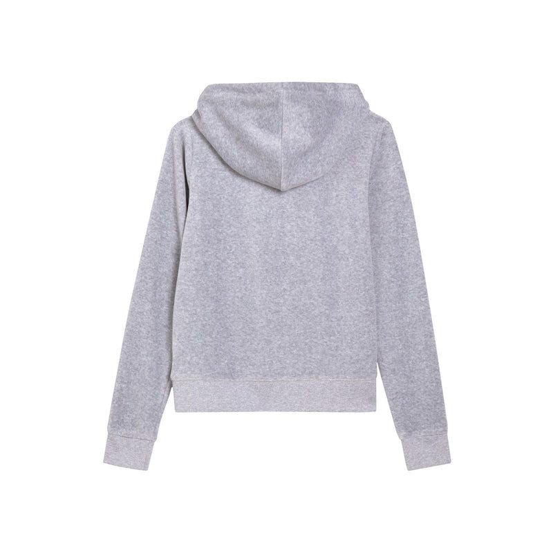 Juicy Couture Robertson Classic Jacket Synthetic Women's Silver Hooded Sweatshirt
