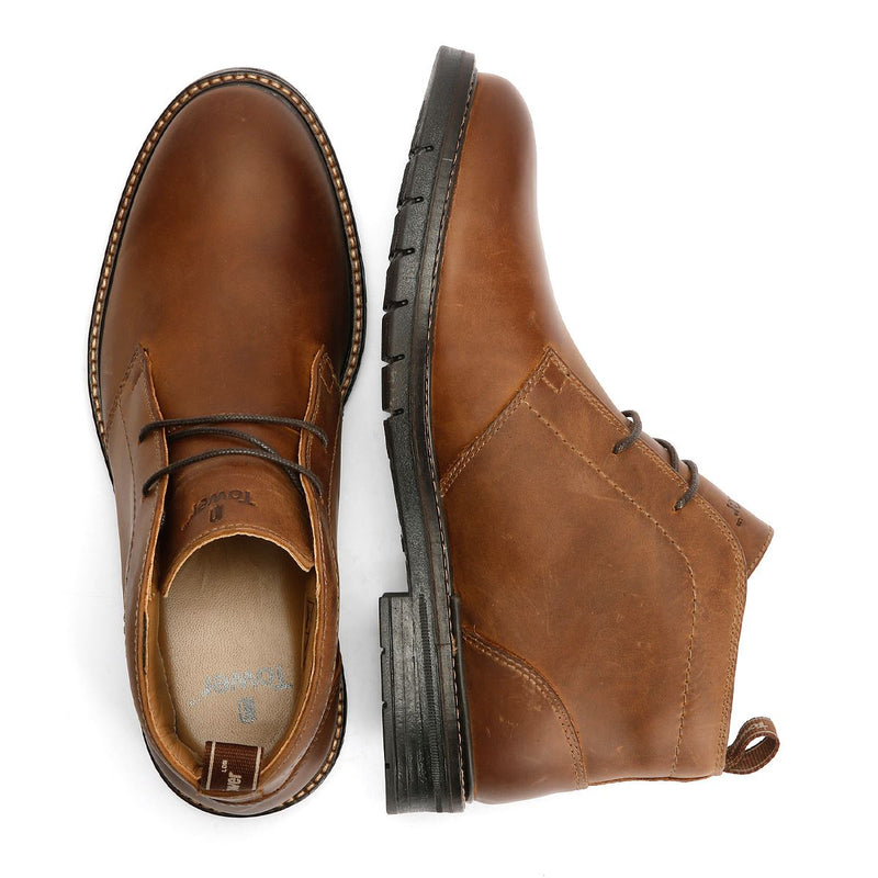 Tower London Armour Lace Up Leather Men's Brown Boots